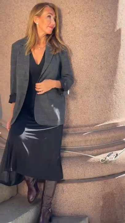 Coordinato • Giacca in lana e vestito in seta • Elegante ✨