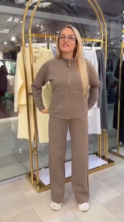 Coordinato • Maglia • Con zip e tasche 🧥