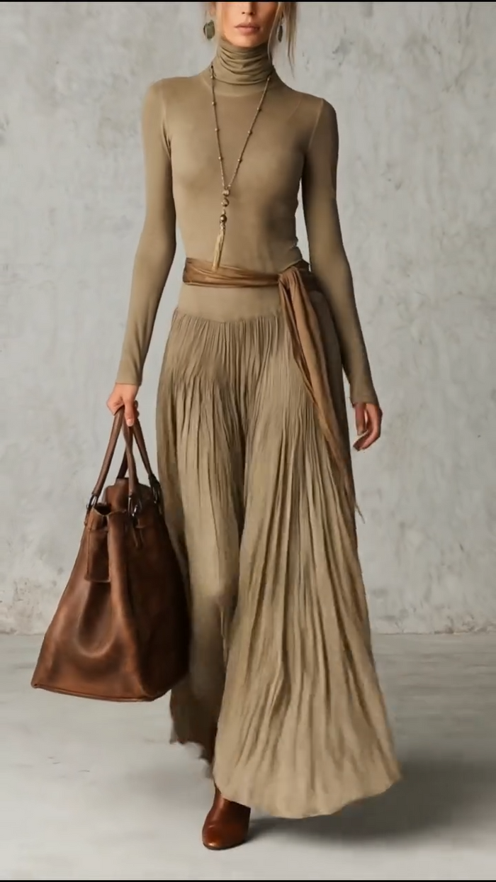 Coordinato • Jersey • Plissettato e elegante 🌿