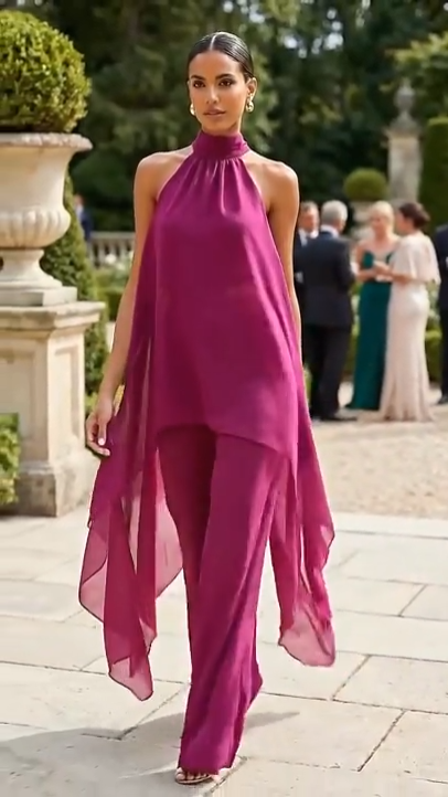 Coordinato • Chiffon • Eleganza fluida e sofisticata ✨